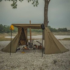 피라미드 텐트 모기장 차양 확장 2-3인 방수 캠핑 돔, 상세페이지 참고, C 타입