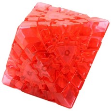 小小店舖 藍藍 齒輪 限量版 透明紅色 魔術方塊 異形 魔方 益智玩具, 1