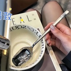 韓式不鏽鋼長柄湯勺, 1個, 倉庫老舊款：小號【隨機發一把】