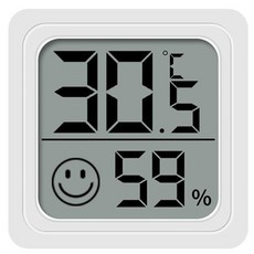 LAVIDA 迷你電子溫濕度計 液晶螢幕, 白色, 1個