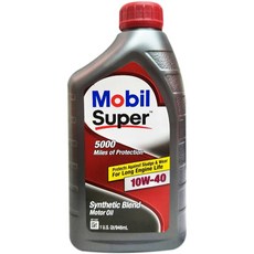 美孚 MOBIL Super 5000 946ml 引擎保護、減少油泥、提升燃油經濟性, 1個, 10W40 #7026