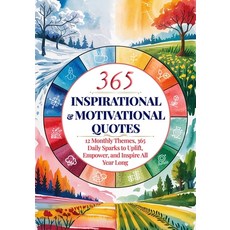 (영문도서)Daily Inspirational and Motivational Quotes: 12 Monthly Themes 365 Daily Sparks... Paperback, Independently Published, English, 9798283720487