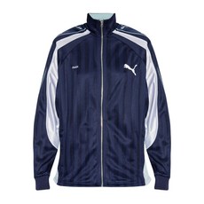 푸마 스트라이프 지퍼 스웨트셔츠