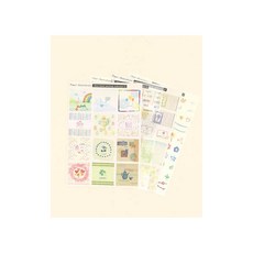 퀼트스타 [레진아트] 디자인시트 핸드페인팅 컬렉션 2, 혼합, 1세트