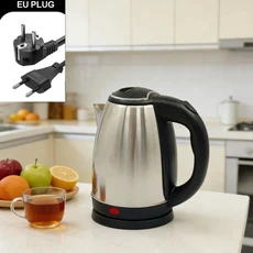 가전제품 스마트 전기 주전자 스테인리스 스틸 휴대용 안전하고 빠른 가열 포트 호텔 여행용 주방용, 01 silver EU-02