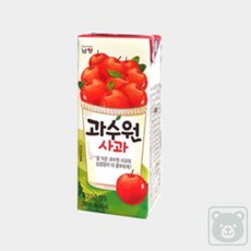 꼭필스 남양 과수원 사과 190ml 48팩 과일주스, 48개