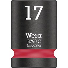 Wera 8790 C IMP (1.3cm(1/2인치) 드라이브 임팩트 소켓) SW 17 레드
