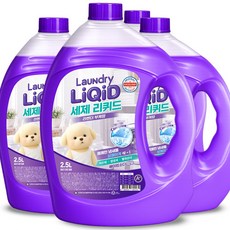 세제 라반딘 부케향 세탁세제 실내건조 중성 액체세제, 4개, 2.5L