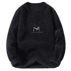 CDCH LOGO文字刺繡刷絨長袖衛衣 MTM-8861