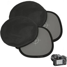 2PCS 30cm 그레이화이트 밸런스 카드 화이트 밸런스 18 그레이 레퍼런스 리플렉터 그레이 카드 양면 화이트 밸런스 카드 리플렉터 플레이트 카메라용 캐리 파우치 포함, 2PCS 30cm 그레이화이트 밸런스 카드 화이트 밸런