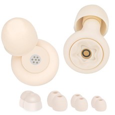 귀마개 수면용 귀 플러그 SNR55dB 고차음 설계 4 사이즈 이어팁 실리콘제 물 세척 가능 부드러운 착용감 숙면 집중 여행 업무용 소음 대책 귀에 친절한 수납 케이스 포함, 1개입, 1개