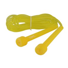 TROPS 透明實心跳繩, 黃色,袋裝, 1個