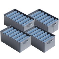 레디박스 칸막이 여름 겨울 의류 보관함 수납 관리 옷정리함, 4개, 그레이