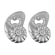 주철 테이블 탑 병따개 세트 캐주얼 바 및 카운터 사용을 위한 해상 소라 쉘 바 액센트 (2팩), 주철 테이블 탑 병따개 세트, 캐주얼 바 및 카운터 사