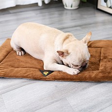 아띠꼴로 강아지 발열매트 고양이 온열 보온 겨울 매트 방석, 매트브라운, 1개