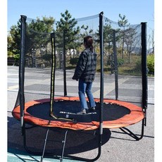 키즈카페 어린이 신체놀이 실내 야외 대형 트램폴린 키성장 점핑운동 신체발달, 블랙, 1개