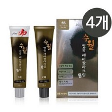 수월 명품 헤어 칼라크림 염색약 - 5S, 5S(자연갈색), 4개