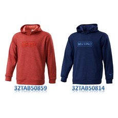 Mizuno 長袖帽T 內刷毛保溫材 32TAB508 - 運動保暖舒適首選, 1個, 32TAB50859 鐵鏽紅,M, 鐵鏽紅