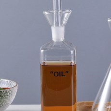 耐用套裝廚房烹飪家用玻璃醬油壺醬醋瓶, 1個, 單個方形無logo