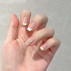 小紅書爆款穿戴甲高級感貓眼水鑽美甲片漸變輕奢純欲假指甲貼30片, 1個, BY1543鶯飛草長:手工甲M碼#10片/袋