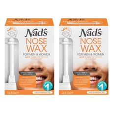 네즈 노즈 코 왁스 제모제 12gx2개 Nad's Nose Wax, 12g