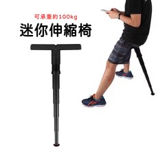 迷你伸縮椅 折疊椅 拐杖椅 登山旅遊排隊釣魚椅, 1個