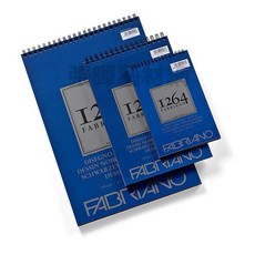 Fabriano法比亞諾1264系列無酸素描本馬克筆本繪圖本水彩本速寫本#1910，多功能繪畫用紙，創作無限可能, 1個, 黑色繪圖本200g圈裝A5#651