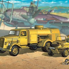 아카데미과학 1/72 독일군 연료트럭 & 쉬빔바겐 13401, 1개