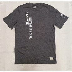 Roots BOY MEETS GIRL 短袖T恤 男女款 情侶穿搭 灰色