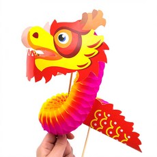 紙龍裝飾品, 紅色紙龍, 1個