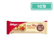 켈로그 에너지바K 크런치넛, 40g, 10개