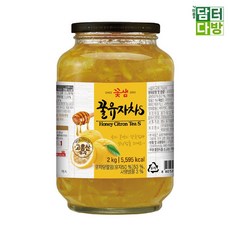 꽃샘 꿀유자차S 2kg 꽃샘꿀유자차 꿀유자 꿀유자차 대용량꿀유자차 대용량유자차 rds+081QS, 1