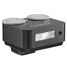 ZENIKO ZA12 듀얼 다이얼 카메라 플래시, 1개, 블랙
