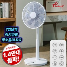 한일전기 무소음 아기바람 리모컨 스탠드선풍기, DCF-S815R