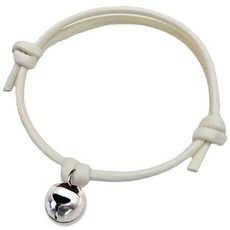 아츠플로우 녹슬지 않는 써지컬방울 고양이 강아지 목걸이, 1개, 30.아이보리줄