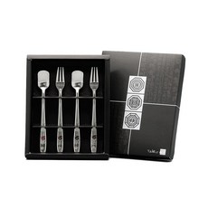 테이블아트 제니 로즈 티스푼포크 케이스세트 (홍) 1개