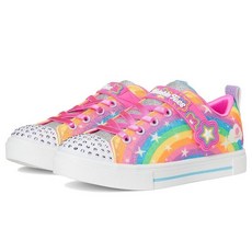 Skechers 여아용 트윙클 스파크 - 별이 빛나는 무지개 핫핑크/멀티 6 161085
