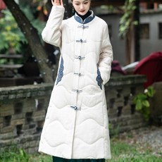 두루마기 개량 한복 부인 패딩 코트 철릭 경량 누빔