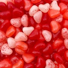 하트 모양 젤리 빈 - 2파운드 벌크 팩 - 캔디 - 체리 Heart Shaped Jelly Beans - 2 Pound Bulk Pack - Candy - Cherry Str, 1개