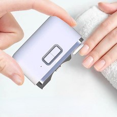 SHOWLON 전동 손톱깍이 Pro 네일 트리머 광택 자동컷팅 전동 자동 손톱깎이 손톱깍이 세트 손톱 관리 정리, 1개, 화이트