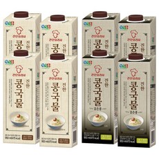정식품 진한콩국물 950ml 4개+진한콩국물 검은콩 950ml 4개 총 8개