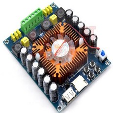 NS-A120數位功放板 2x200W超大功率 TDA7498E 支援U盤 TF卡 遙控 家庭影院級音效, NSA120功放版, 透明, NS120A