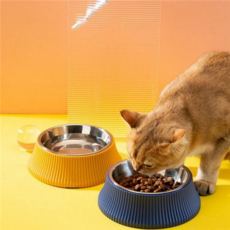 반려동물 강아지 밥그릇 반려묘 고양이 밥그릇 식기 물그릇 논슬립, 블루