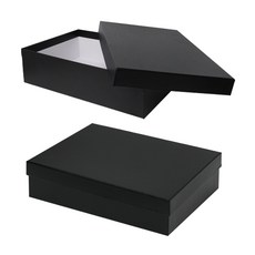 박스몬스터 싸바리 상하분리형 선물상자 300x200x80(mm) 2개, 엔젤_블랙 300×200×80, 1개
