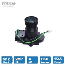 WI 카메라 2MP 1080P 4MM M12 마운트 조리개 F2 감시 카메라용 IR, 선택: 기본