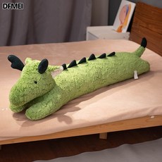 DFMEI 睡覺夾腿抱枕長條女生牀上卡通側睡枕頭臥室靠墊牀頭大靠枕靠背, 綠龍
