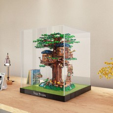 피규어 쇼케이스 LED 투명 장식장 전시용 10x10x10 가로 세로 높이, 디스플레이 박스 장난감 없음 (3mm 두껍게 재료), 1개