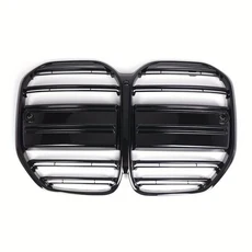 BMW 4 시리즈 G22 430i 2도어 자동차 앞 범퍼 키드니 그릴 광택 블랙 상단 레이싱, 01 Glossy Black, 1개
