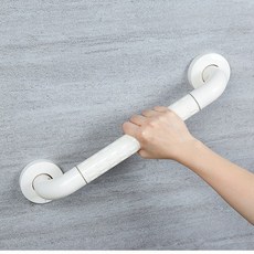 ABS 35파이 3.5cm 장애인 욕실 화장실 안전 손잡이 스텐 계단 노인 안전바, 화이트, 1개