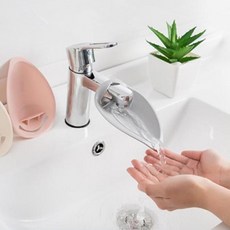 어린이 세면대 수도꼭지 연결 연장탭 확장 연장 수전, 1개, 몽땅 아이보리